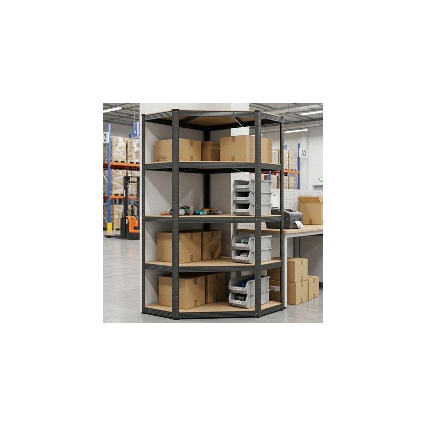Угловая полка 5-экранов 180x90x90 Spacetronik SPG150 – 3