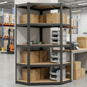 Corner Shelf 5-Shelves 180x90x90 Spacetronik SPG150 Corner Shelf 5-Shelves 180x90x90 Spacetronik SPG150