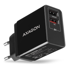 Axagon ACU-QS24 mobiliojo įrenginio kroviklis Išmanusis telefonas Juoda AC Spartusis įkrovimas Vidaus