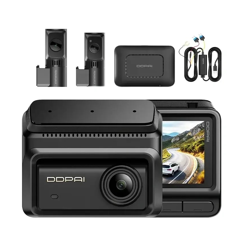 Dashcam - DDPAI Z90T 4G Three-Channel 4K 30fps 1440p GPS 4G 512GB