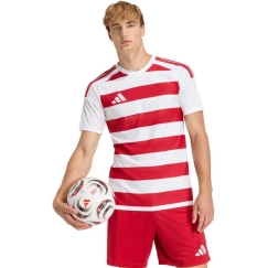 Miesten adidas Hooped 26 Jersey valkoinen ja punainen KF3388 (2XL)