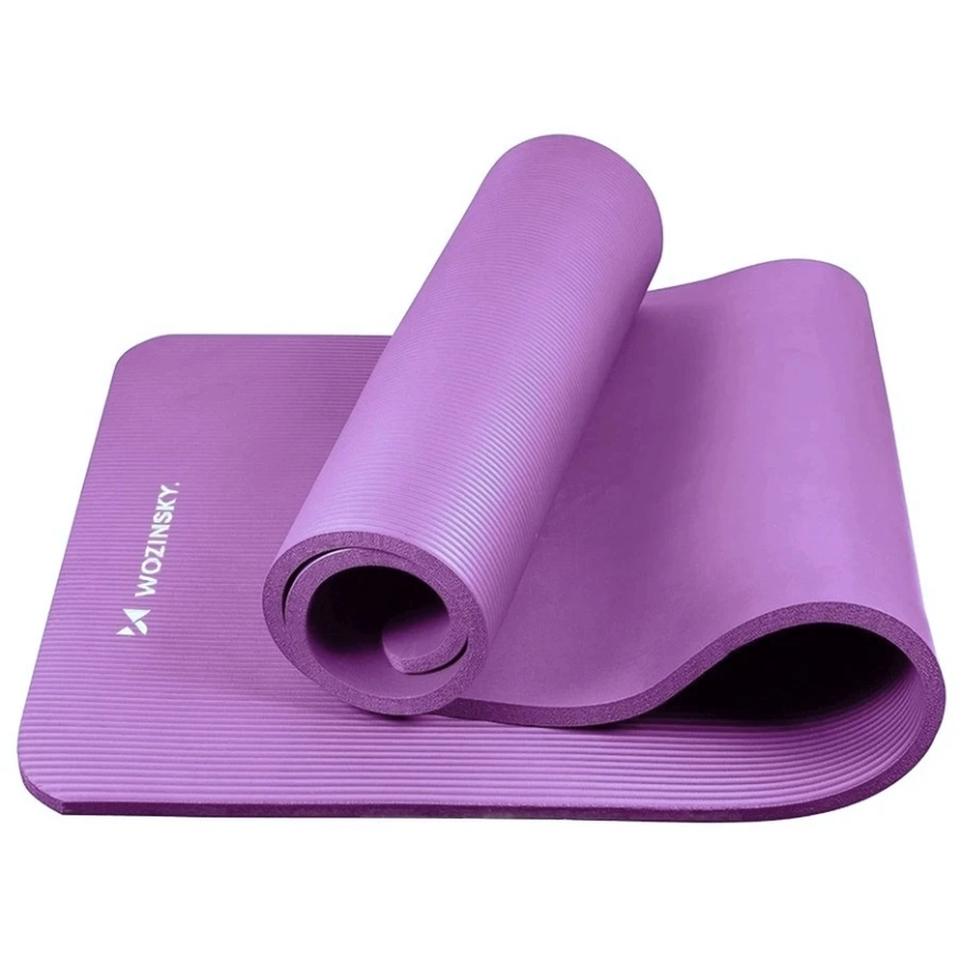 Wozinsky WNSP-15F exercise mat 183 x 61 x 1.5 cm, thick gymnastics mat for yoga and fitness – purple – 2