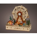 Lumineo wooden ferris wheel decoration with LED lights Lumineo wooden ferris wheel decoration with LED lights