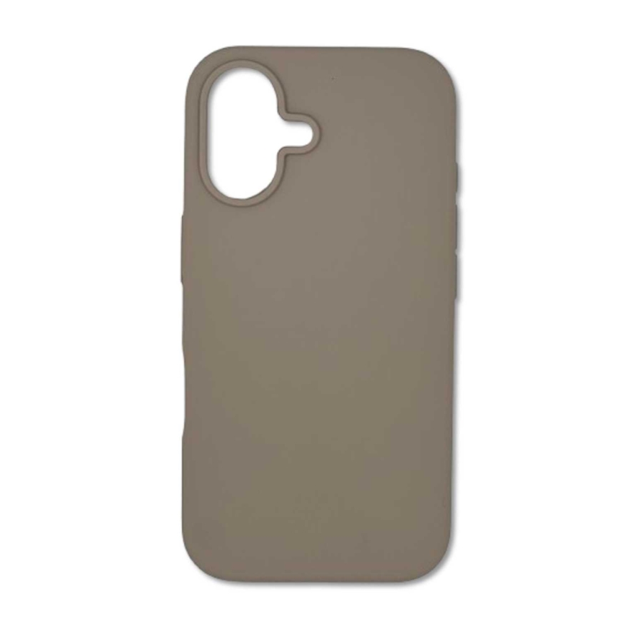 Riff "Plāns silikona aizmugurējais vāciņš iPhone 16" Pelēks – 2