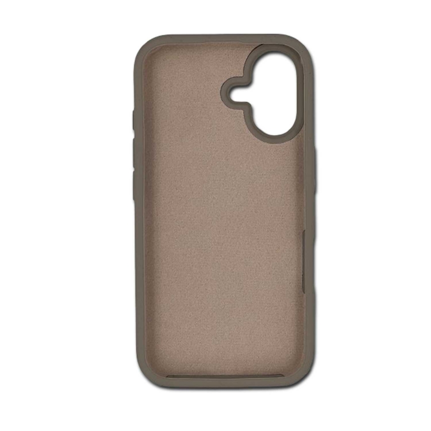 Riff "Plāns silikona aizmugurējais vāciņš iPhone 16" Pelēks – 4
