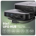 Axagon HMC-UFO USB-C Hub M.2 SATA/NVMe 1 Gbit/s Ethernet 384 kHz Audio Wired USB 3.2 Gen 2 (3.1 Gen 