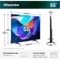 Hisense 55A6S 139,7 cm (55") 4K Ultra HD Älytelevisio Wi-Fi Musta