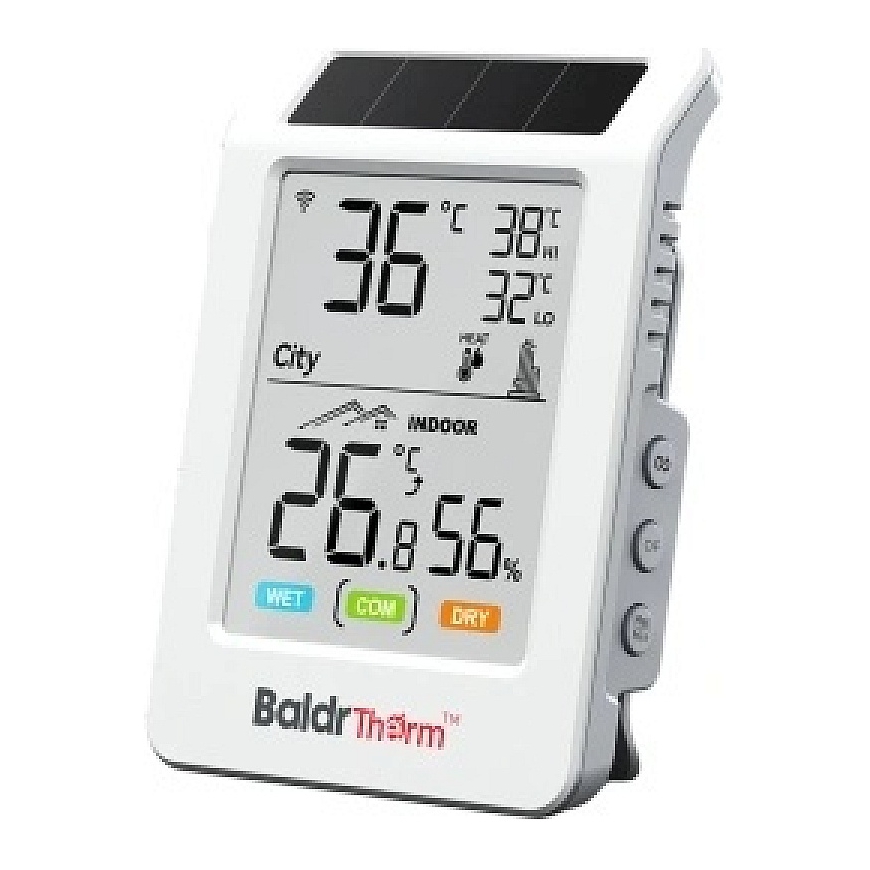 BALDRTHERM HCS596WB Aurinkokäyttöinen Wi-Fi-thermoilmamittari – 2