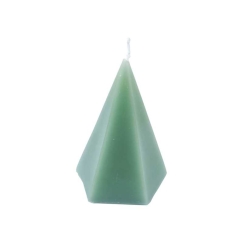 Homea kynttilä pyramidi vihreä 12x7x7cm