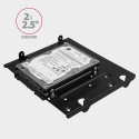 Axagon RHD-435 bracket for 4x 2.5" or 2x 2.5" HDD/SSD & 1x 3.5" HDD into 5.25" bay, metal