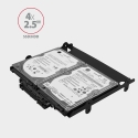 Axagon RHD-435 bracket for 4x 2.5" or 2x 2.5" HDD/SSD & 1x 3.5" HDD into 5.25" bay, metal