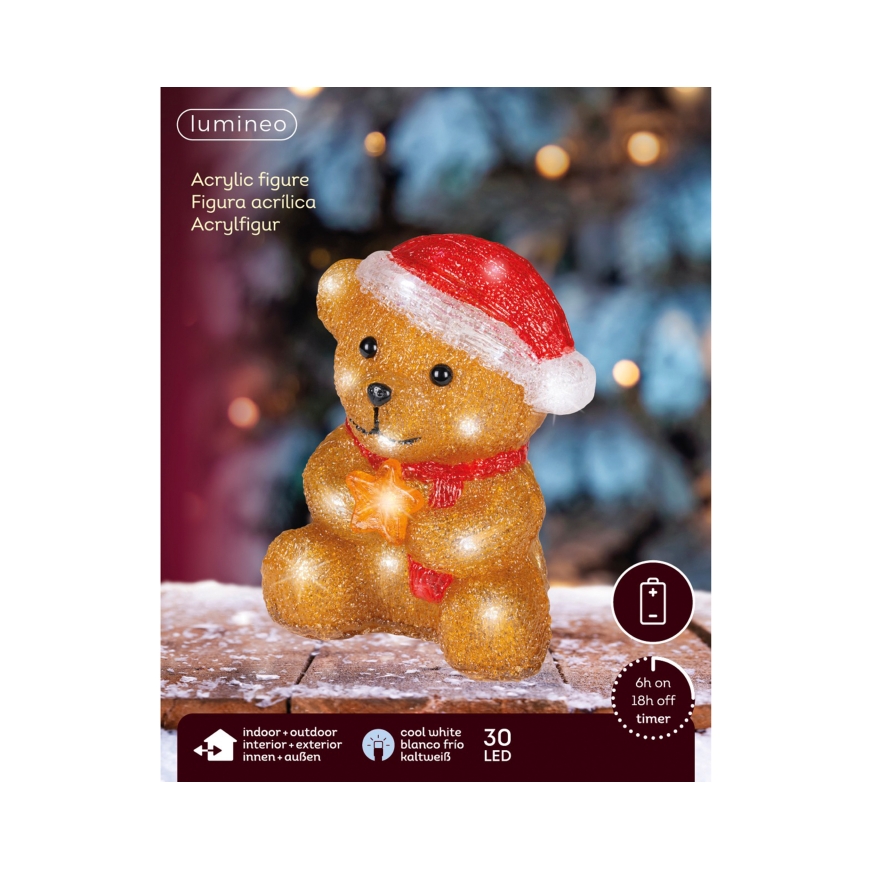 Lumineo LED akrilo eglutė su šviesomis, vidinei ir lauko naudoti – 3