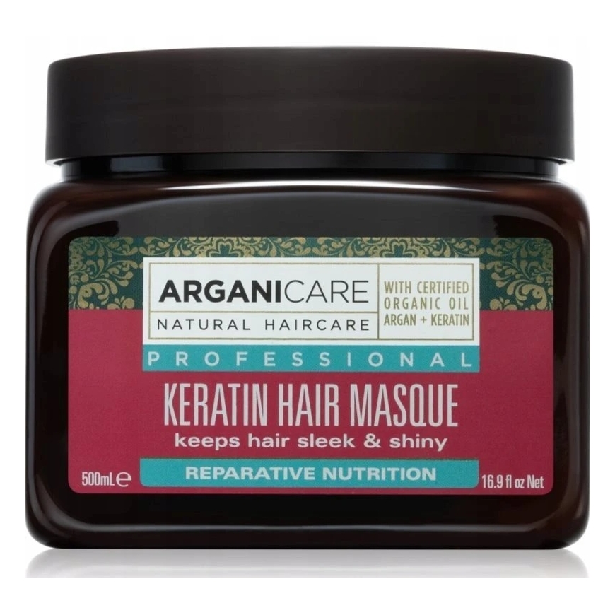 Arganicare Keratin Hair Treatment Kreminis Mask maitininantis & Repairing, 500 ml – 2
