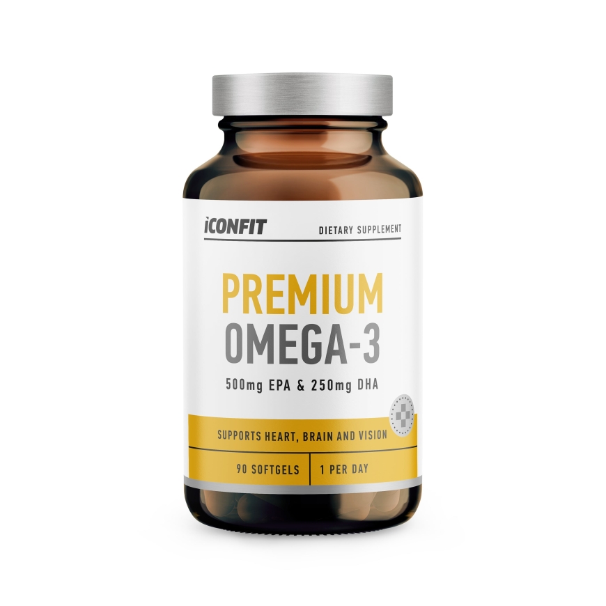 ICONFIT Super Omega 3, 500 mg EPA & 250 mg DHA, 90 kaps