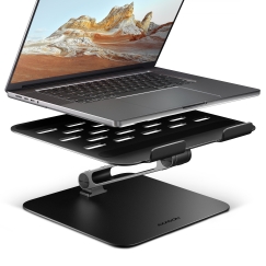 Axagon STND-LQB Laptop-Ständer, Doppelgelenk, höhenverstellbar, faltbar Sülearvuti ja tahvelarvuti alus Must 43,9 cm (17.3")