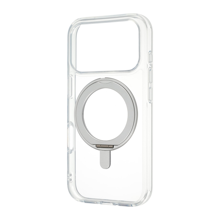 FoneKit Premium Kickstand MagSafe чехол с подставкой, iPhone 18 Pro / 17 Pro, прозрачный – 4