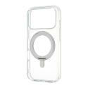 FoneKit Premium Kickstand MagSafe aizsargapvalks ar statīvu, iPhone 18 Pro / 17 Pro, caurspīdīgs