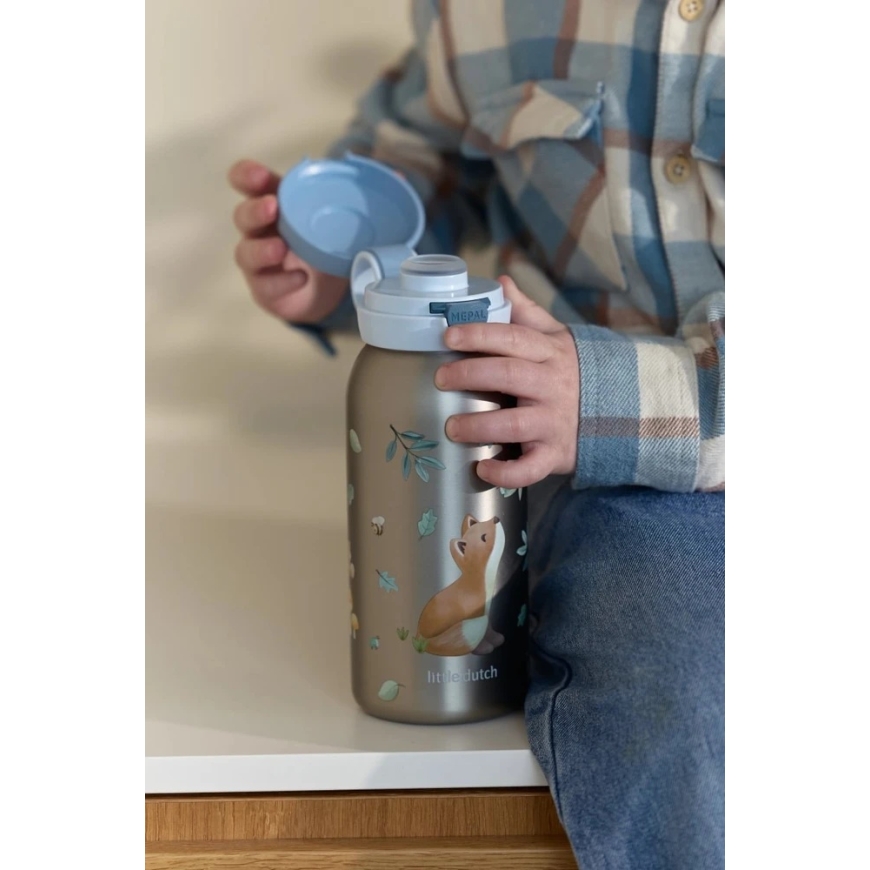 Rosti Mepal Friends Little Dutch termos pudelītis ar locāmo vāciņu "Meža draugi", 500 ml – 3