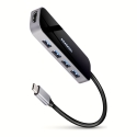 Axagon HMC-6H4A USB 3.2 Gen 1 hub, 4x USB-A, HDMI 4k/30Hz, PD 100W, 20cm USB-C cable