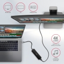 Axagon HMC-6H4A USB 3.2 Gen 1 hub, 4x USB-A, HDMI 4k/30Hz, PD 100W, 20cm USB-C cable