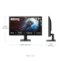 Монитор BenQ GW2790P 27" IPS 1920x1080 120Гц 1мс для защиты зрения с широким экраном для игр
