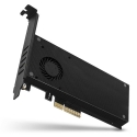 Axagon PCEM2-DC PCIe x4 - M.2 NVMe M-key + SATA B-key slot adapter w. cooler, SP & LP