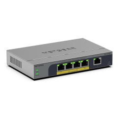 NETGEAR GS105EP Ne-valdomas Gigabit Ethernet (10/100/1000) Maitinimas per Eternetą (PoE) Pilka