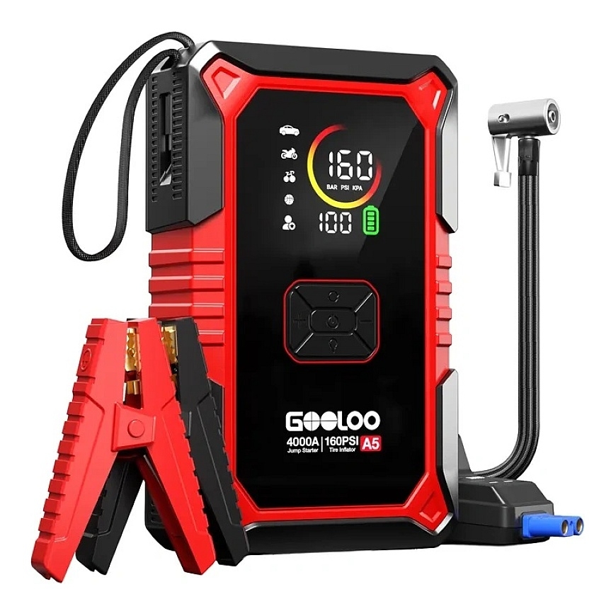 GOOLOO A5 2-в-1 пусковое устройство с компрессором