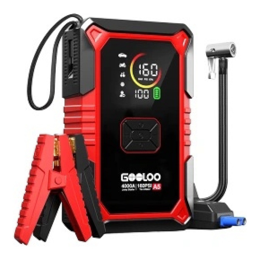 GOOLOO A5 2-in-1 Jump Starter with Compressor – 2