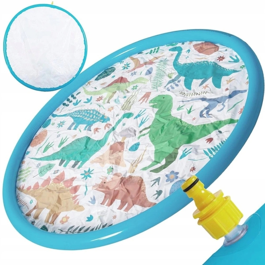 Jilong INFLATABLE ROUND MAT 154x7CM PLAYGROUND FOUNTAIN DINOSAURS 51626 BLUE 626527 – 4