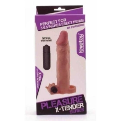 Lovetoy Lisage 2-tollise „Pleasure X Tender“ vibratsiooniga peenise katet pehme nahaga