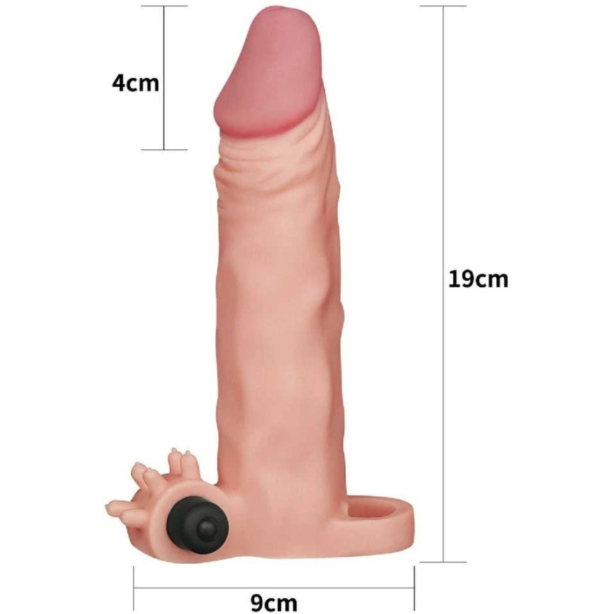 Lovetoy Lisage 2-tollise „Pleasure X Tender“ vibratsiooniga peenise katet pehme nahaga – 4