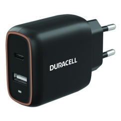 Duracell DRACUSB19-EU mobiililaitteen laturi Älypuhelin, Tabletti Musta AC Sisätila