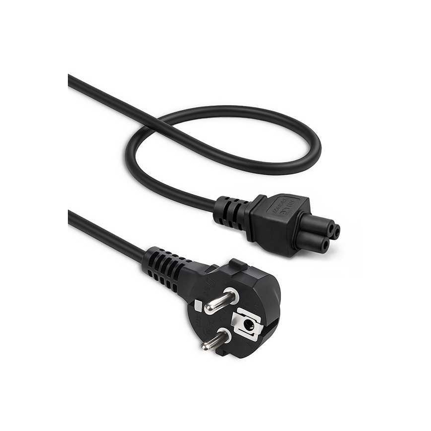 Qoltec Power cable IEC C5/SCHUKO (50548) Black – 2