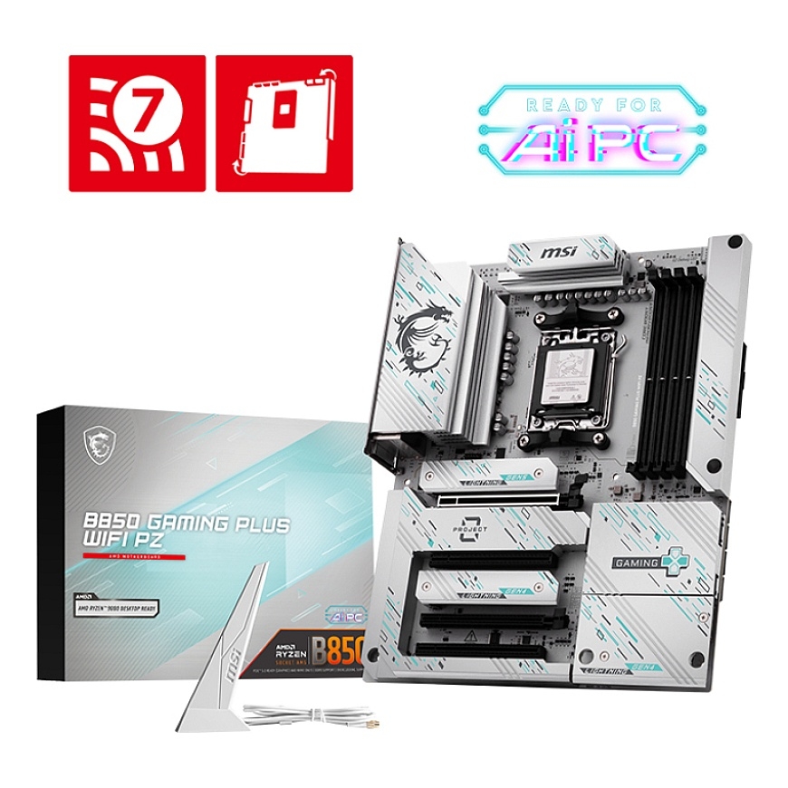 MSI B850 GAMING PLUS WIFI PZ материнская плата AMD B850 Socket AM5 ATX