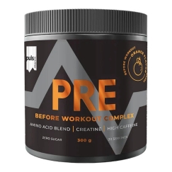 Puls Nutrition Pre-Workout Complex Amino Acid Powder, Orange, 300 g