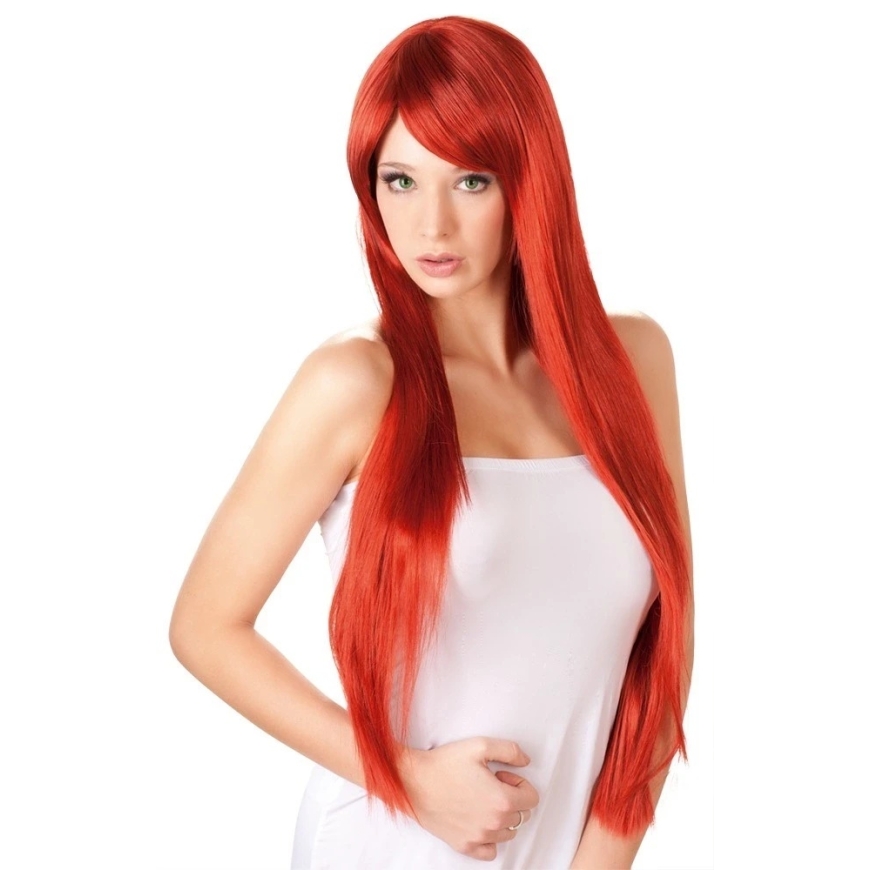Cottelli Accessories Long Straight Red Wig – 3