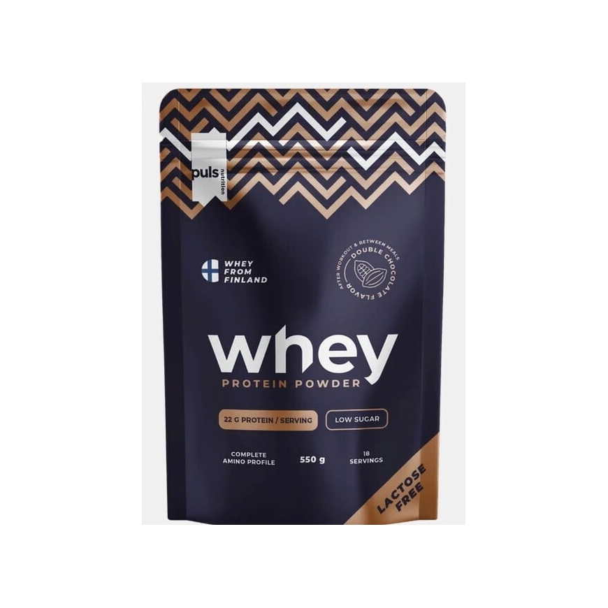 Puls Nutrition Whey baltymų milteliai, dviguba šokolada, 550 g
