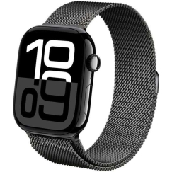 Crong Apple Watch 38/40/41/42 мм стальной ремешок Milano серый