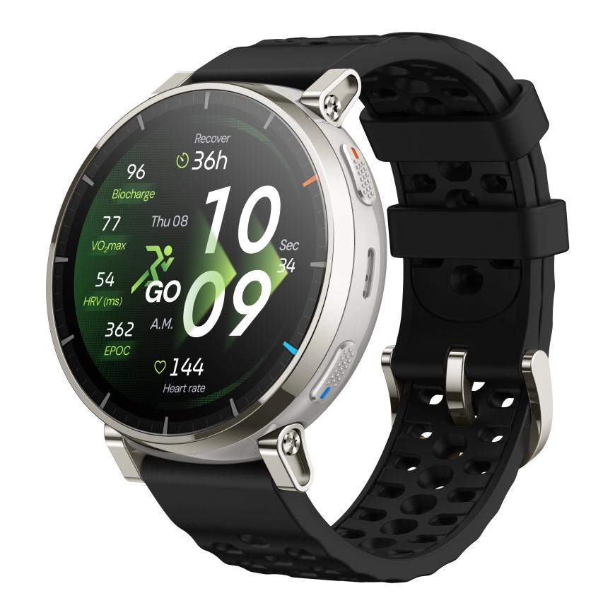 Amazfit Active 3 3,35 cm (1.32") AMOLED Цифровой 466 x 466 пикселей Сенсорный экран Золото GPS (спут – 4
