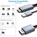 BENFEI HDMI to DisplayPort Cable 4K 60Hz 2K 144Hz 1080P 165Hz one-way 1.8 m gray BENFEI HDMI to DisplayPort Cable 4K 60Hz 2K 144Hz 1080P 165Hz one-way 1.8 m gray