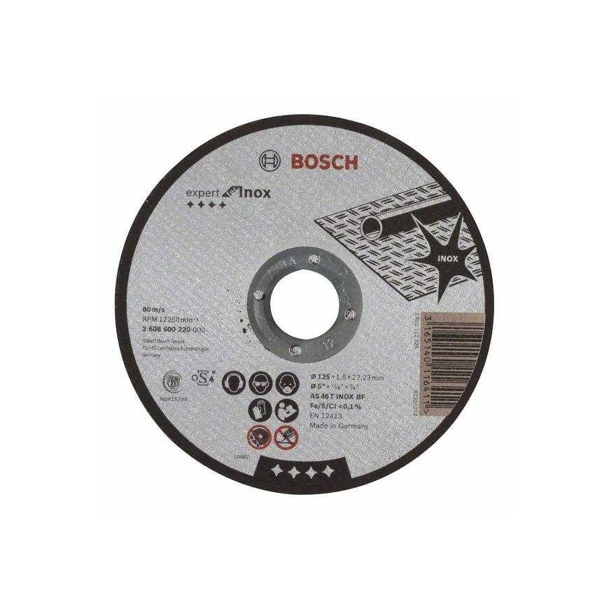 BOSCH PJOVIMO DISKAS 125X22X1.6MM INOX