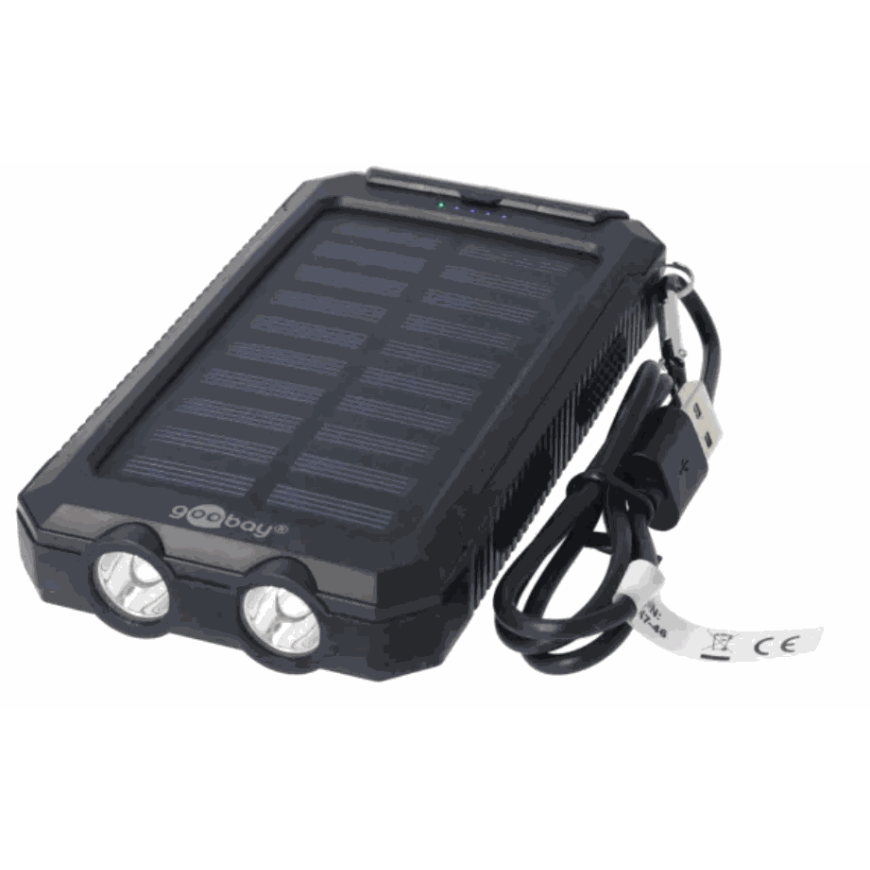 Goobay 49216 8000mAh Āra Saules Melns