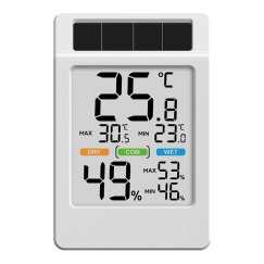 BALDRTHERM B0590TH-V6 Saules enerģijas termohigrometrs ar lielu ekrānu