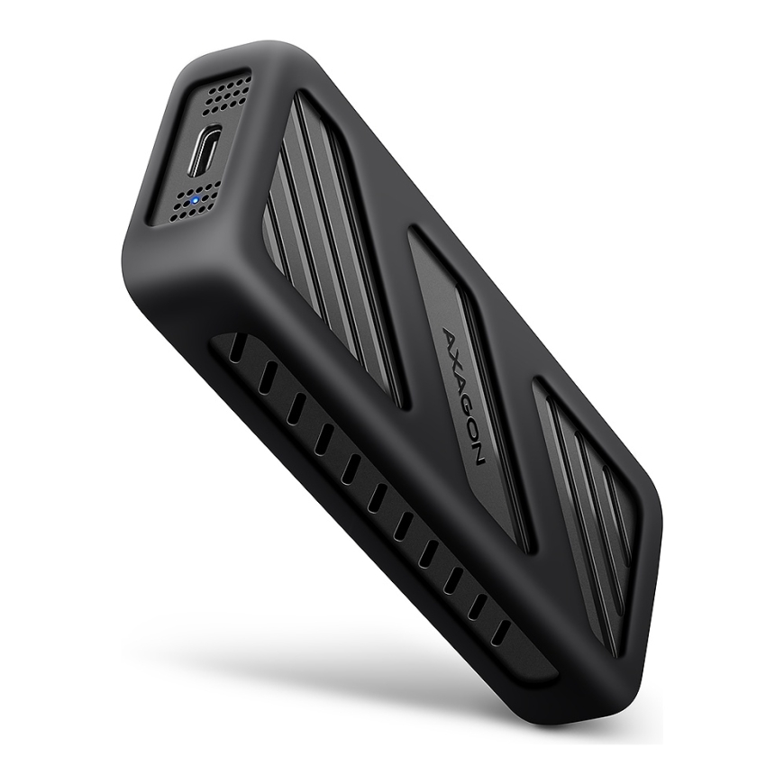 Axagon EEM2-20G NVMe-SSD-Gehäuse USB-C 3.2 20 Gbps 2230 - 2280 - schwarz SSD-kotelo Musta M.2