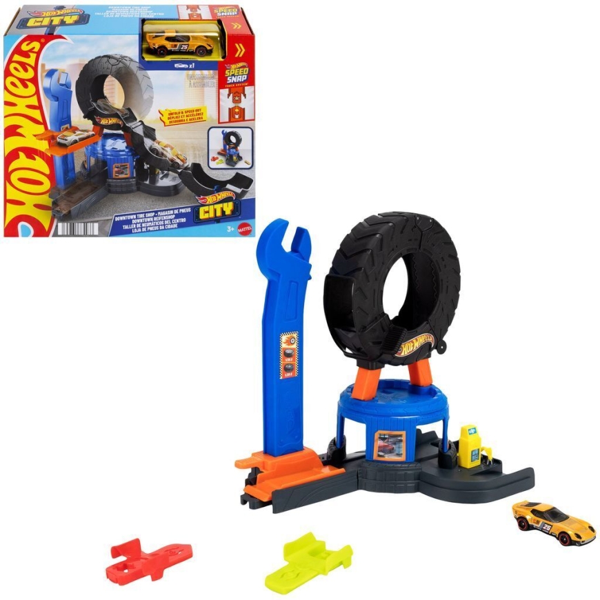 Hot Wheels City Downtown Tire Shop playset – 2