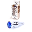 B Series Heavyfun Plug-Jewellery Sidabrinis BUTT PLUG- Dark Mėlyna