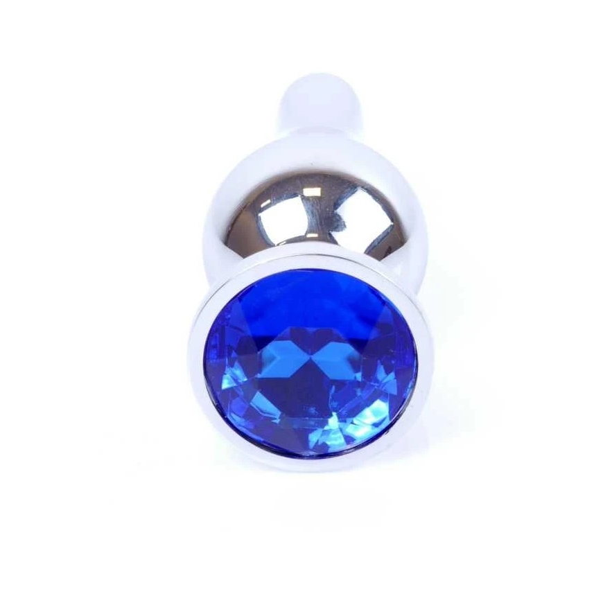 B sērijas Heavyfun Plug-Jewellery Sudraba BUTT PLUG- Tumši Zila – 2