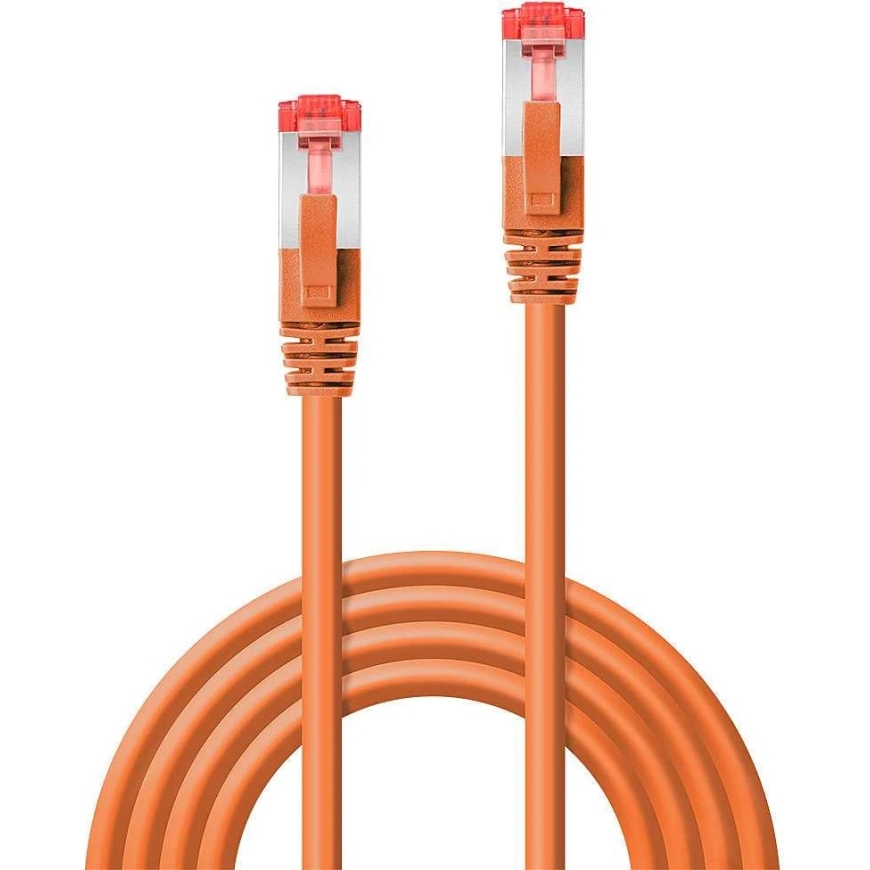 Сетевой кабель - LINDY Cat.6 S/FTP сетевой кабель, RJ45, M/M, 250MHz, 27AWG, 7.5 м, Оранжевый – 4