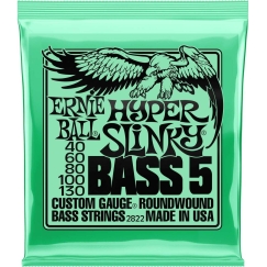Ernie Ball Hyper Slinky 2822 5-string bass guitar strings